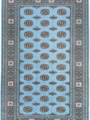 Sky Blue Bokhara 5' 1 x 8' 2 - No. 60382