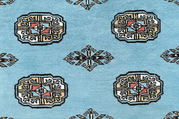 Sky Blue Bokhara 5' 1 x 8' 2 - No. 60382
