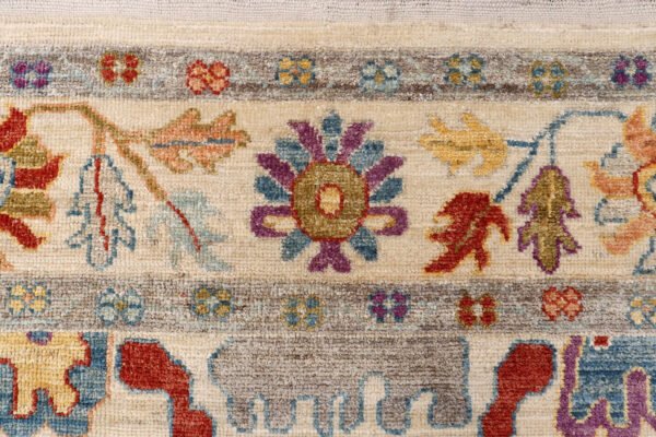 Antique White Oushak 6' 2 x 8' 11 - SKU 73597