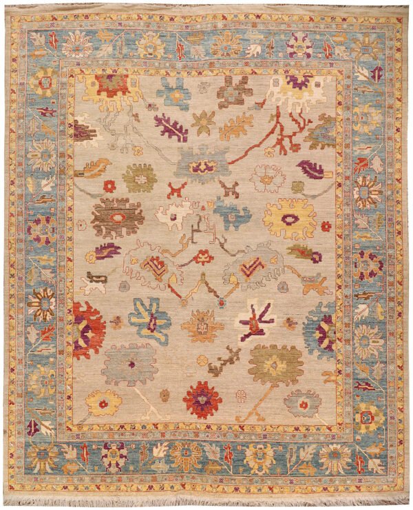 Tan Oushak 12' 4 x 14' 6 - SKU 73603