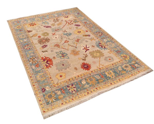 Tan Oushak 12' 4 x 14' 6 - SKU 73603