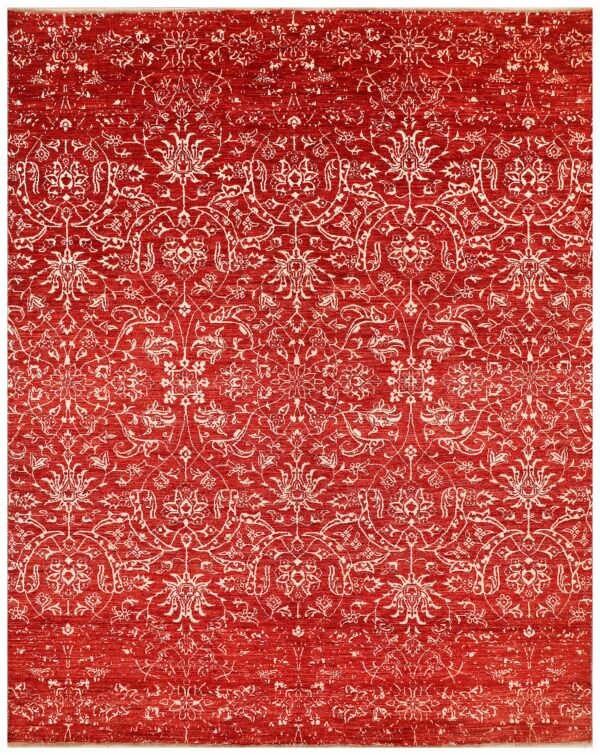 Red Ikat 8' 0 x 10' - SKU 10010