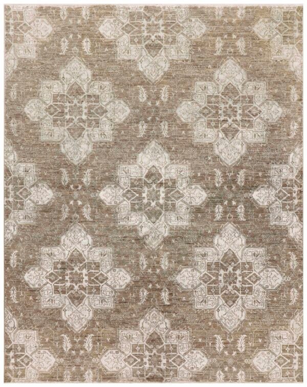 Beige/Beige/Brown Ikat 8' 0 x 10'  - SKU 10012