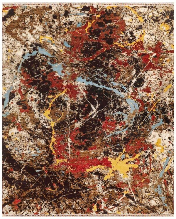 Multi colored Abstract 8' 0 x 10'  - SKU 10020