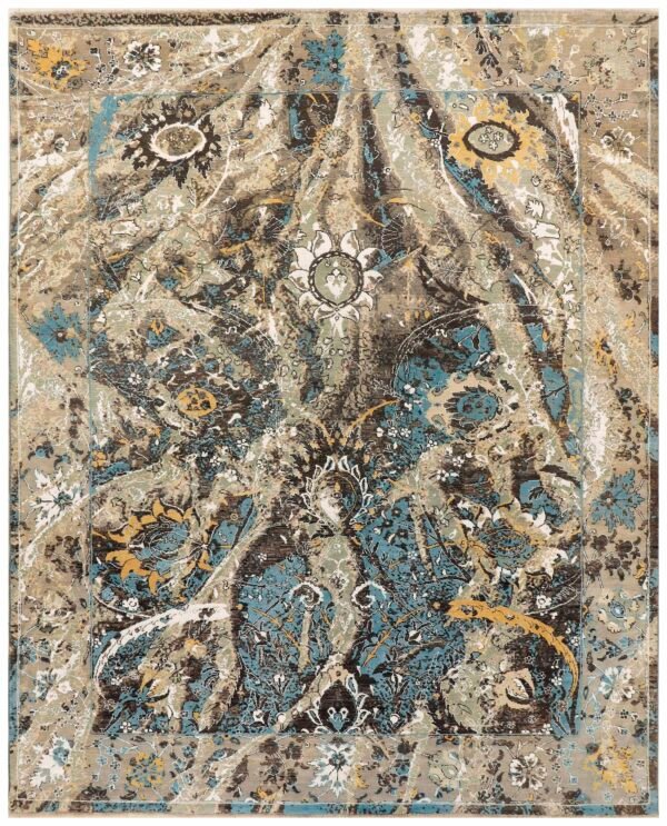 Multi colored Abstract 8' 0 x 10' - SKU 10030