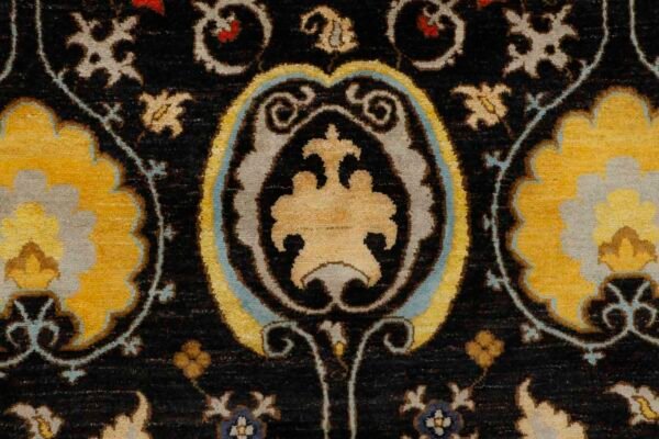 Black Oushak 8' 0 x 10'  - SKU 10034