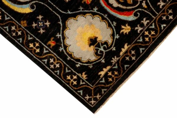 Black Oushak 8' 0 x 10'  - SKU 10034