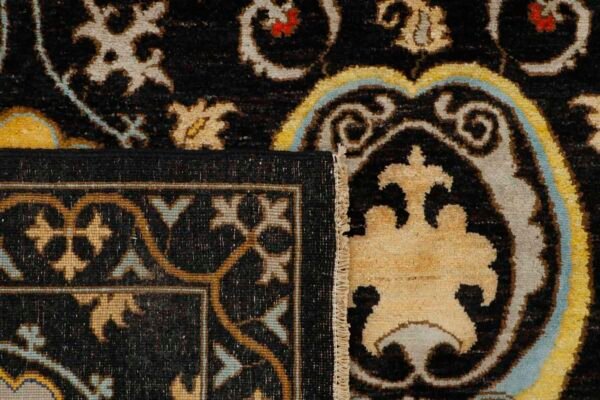 Black Oushak 8' 0 x 10'  - SKU 10034