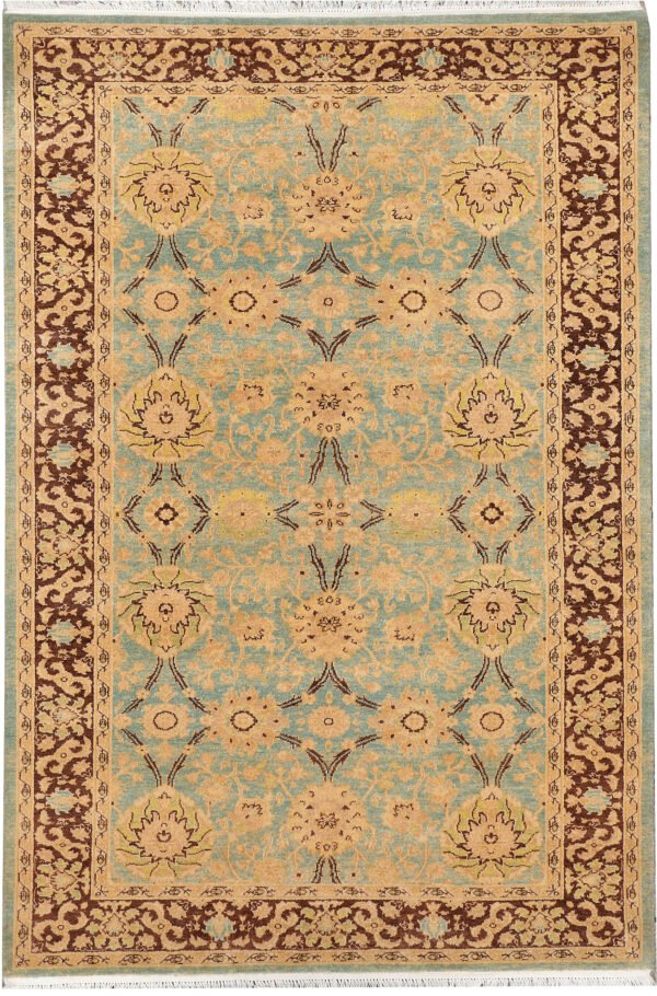 Dark Sea Green Oushak 4' 1 x 6' - SKU 37680