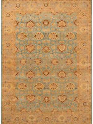 Dark Sea Green Oushak 6' 1 x 8' 8 - SKU 37697